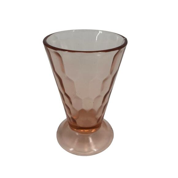 Vintage Jeanette Pink Hex Depression Glass Set of 3, Plates &‎ Glass Hexagon - Picture 9 of 12